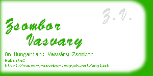 zsombor vasvary business card